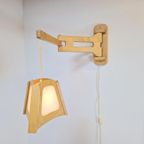 Vintage Grenen Wandlamp Plexiglas Scharnier Lamp ’70 Denmark thumbnail 6