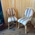 2 Rotan Bamboe Boho Stoelen thumbnail 12