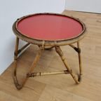 Vintage Rotan, Rattan, Bamboe Salontafeltje, Bijzettafeltje thumbnail 10