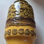 Vintage Vaasje Vaas, Groen Geel, Lava East Germany thumbnail 5