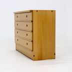 Chest Of Drawers In Solid Beech By Ibisco Italy 1970S thumbnail 11