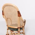 Set Of 2 Vintage 1970’s Rattan-bamboo Indoor/outdoor Chairs With Table thumbnail 10