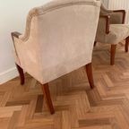 Chesterfield Club Chair Beige - Originele Vintage thumbnail 6