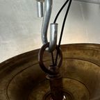 3 X Art Deco Klooster-/schoollampen – Opaline En Messing thumbnail 14