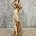 Oud Stenen Tuinbeeld Franse Sculptuur 175 Cm Hoog thumbnail 3