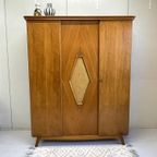Midcentury Vintage Kledingkast Hang/Leg Demontabel thumbnail 4