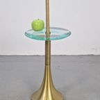 Vintage Fontana Arte Side Table Messing Glas 1960 Italy thumbnail 8