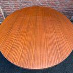 Scandinavische Vintage Teakhouten Ronde Tafel Jaren ‘60 thumbnail 5