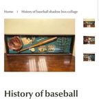 Toffe Shadow Box, Collage Van The History Of Baseball️️️⚾️ thumbnail 6