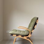 Vintage Houten Kleppe Faureuil Uit Denemarken thumbnail 7