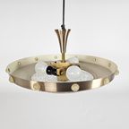 Vintage - Lakro Style - Ufo Hanglamp - 'Champagne Gold' - Glas - 70S thumbnail 3