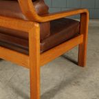Vintage Leren Fauteuil – L. Olsen & Søn – Møbelfabrik K/s – Jaren 60 thumbnail 12