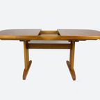 Vintage Deense Uitschuifbare Eettafel Tafel Massief Teak thumbnail 13