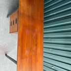 Vintage Teak Bureau Met Verlengbaar Blad Van Hmf thumbnail 15