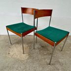 23 X Midcentury Eetkamerstoel Casala Modell - Chroom, Hout thumbnail 4