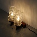 Vintage Dubbele Wandlamp - Hout, Glas Jaren '60 | 01197 thumbnail 9