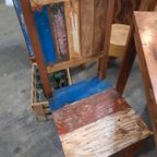 Mooie Eettafel Met 4 Bijpassende Stoelen Gemaakt Van Gerecyc thumbnail 5