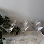 6 Kristallen Martini Glazen thumbnail 3