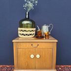 Vintage Brocante Houten Kastje, Halkastje, Nachtkastjes thumbnail 22