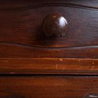 Brocante Vintage Antiek Nachtkastje, Lampet Kastje, Marmer thumbnail 20