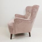 Artifort Theo Ruth Roze Rib Lichtroze Fauteuil Vintage Nieuw thumbnail 8