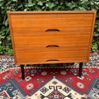 Vintage Ladekastje Kastje Dressoir Retro Teak | Commode thumbnail 3