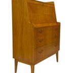 Vintage Secretaire Kastje Zweedse Jaren 60 Werkplek thumbnail 15