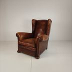 Engelse Leren Fauteuil – Hoge Kwaliteit & Uitstekend Comfort” thumbnail 2