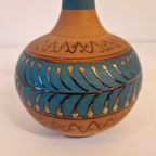 Vintage Terracotta Vaasje Kitsch Retro Vaas Keramirk thumbnail 3