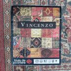 Vintage Vloerkleed Louis De Poortere Vincenzo 208X303Cm Oosters Tapijt Rood Wit - Reliving thumbnail 10