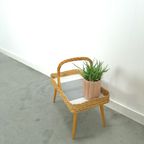 Rotan Dienblad Op Poten Met Grijs Formica thumbnail 6