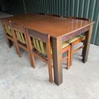 Brutalist Eetkamerset In Wengé Stijl Ado Chale thumbnail 6