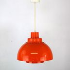 Iconische Oranje Plastic Space Age Lamp Van Nordisk Solar Compagny Ontworpen Door K. Kewo *** Jar thumbnail 5