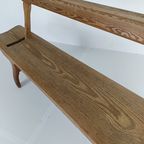 Victoriaanse Pitch Pine Korte Spoorweg Antieke Bank thumbnail 4