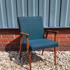 Vintage Mid-Century Teakhouten Lounge Fauteuil😍 thumbnail 2