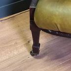 Antiek Leren Victoriaans Chesterfield Leesbankje thumbnail 7