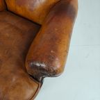 Klassieke Engelse Leren Stoel 1912 thumbnail 6