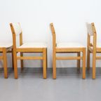 Set Van 4 Vintage Deense Eetkamerstoelen F.D.B Møbler thumbnail 18