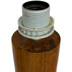 Vintage Pinewood Grenen Tafellamp Gedraaid Jaren 70 Design thumbnail 8