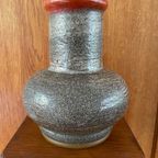 Vintage Stella Keramiek. Vintage Aardewerk Vaas Van Stehla. Brutalist East Germany Vaas thumbnail 2