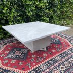 Vintage Carrara Marmeren Salontafel 100X100Cm thumbnail 2