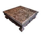 Salontafel Hout Marmer Blad thumbnail 5