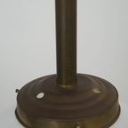 Charmante Vintage Glazen Bol Hang/ Plafondlamp Van Melkglas In Art Deco Stijl thumbnail 4