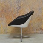 Zgan! Zwarte Leren Walter Knoll Turtle Design Draaifauteuil thumbnail 8