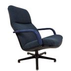 Artifort Swivel Chair Blue | F141 Geoffrey Harcourt Bureau thumbnail 10