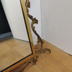Vintage Barok Messing Spiegel Kuifspiegel Schouwspiegel thumbnail 13