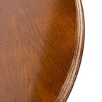 Vintage Rond Houten Bijzettafel / Sidetable thumbnail 5