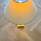 Glasstube & Brass Hollywood Regency Lamp thumbnail 9