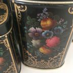 5 X Zeldzame Oude Dozen Blikken Met Stilleven Bloemen thumbnail 7