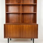 Scandinavisch Vintage Teak Fineren Boekenkast thumbnail 12